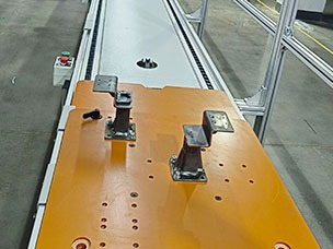 客車座椅倍速鏈生產線工裝板